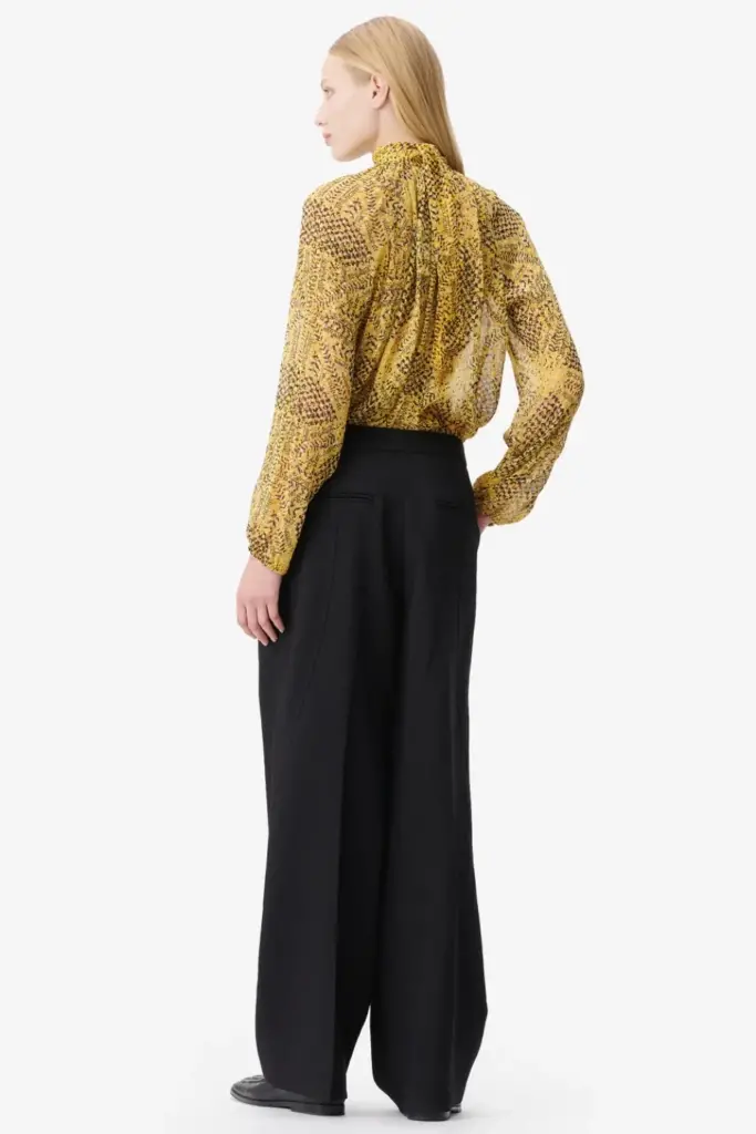 Lala Berlin Blouse Brooks viscose heritage star yellow Bis zu 60% Rabatt