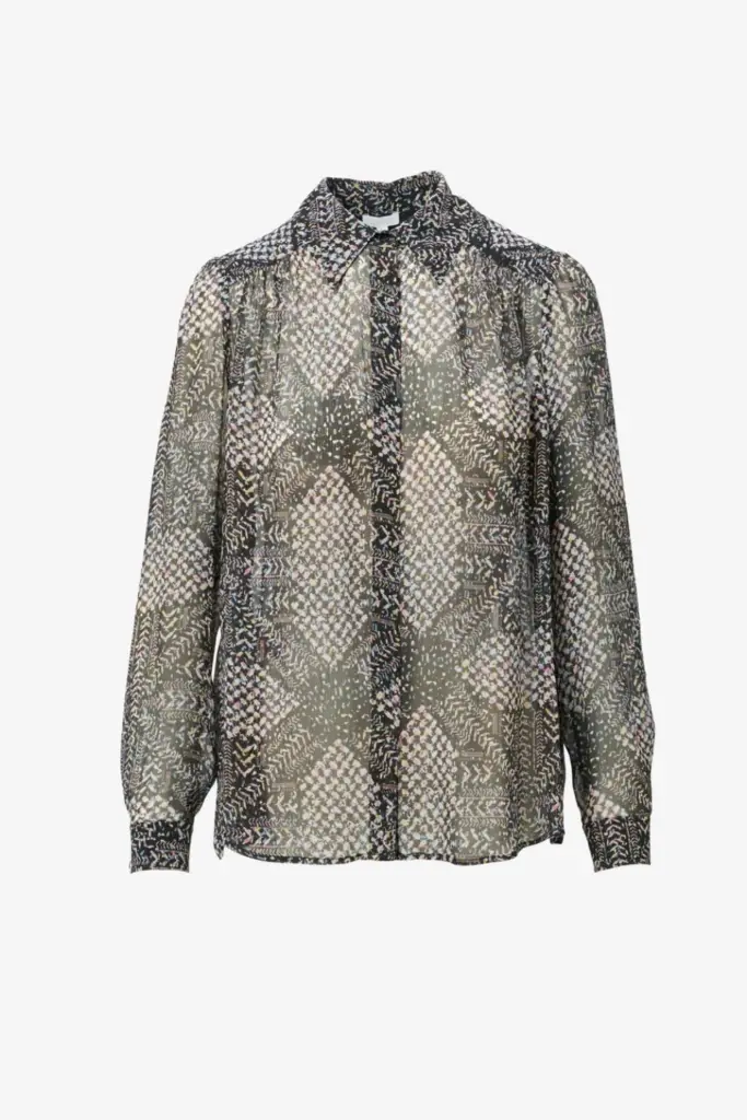 Lala Berlin Blouse Bling viscose heritage star black Nur für heute