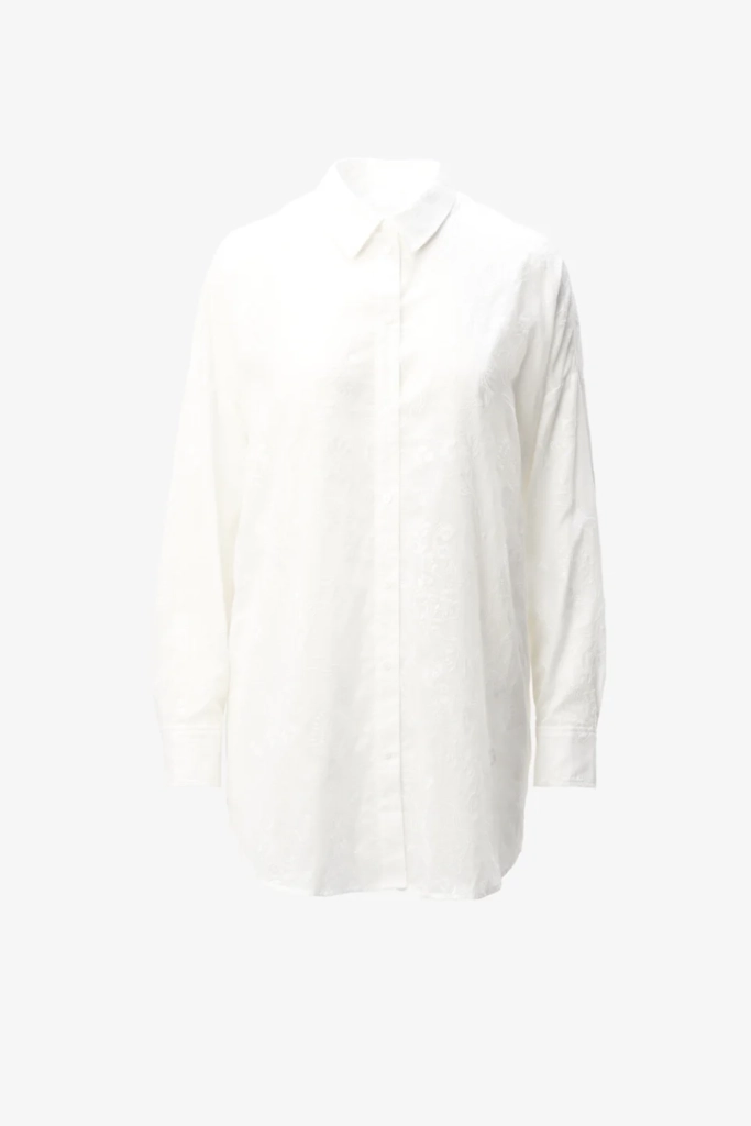 Lala Berlin Blouse Bam cotton embroidery white Nur noch ein Tag übrig