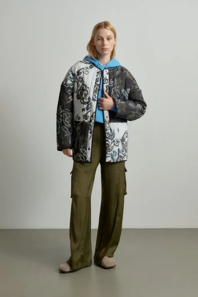 Lala Berlin Jacket Jabari cotton paisley park black/white 50% Rabatt mit kostenlosem Versand