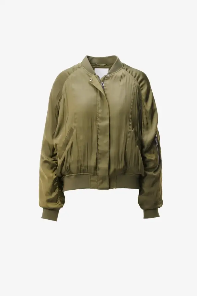 Lala Berlin Jacket Jordin polyester mix olive Kostenloser Versand international
