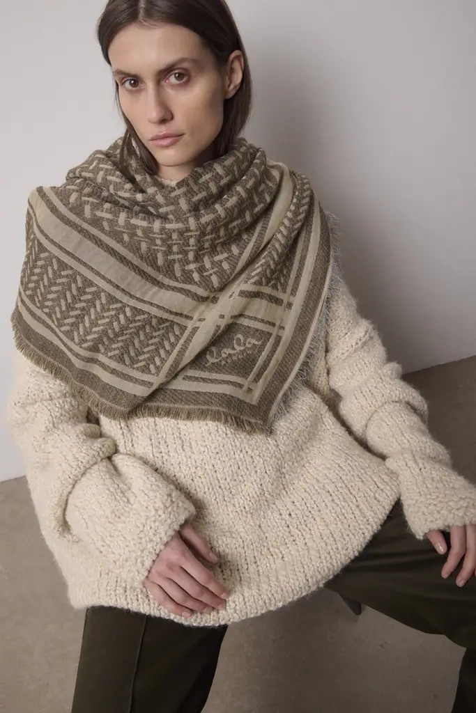 Lala Berlin Triangle Anaya wool mix stone Rabatte dieses Monats