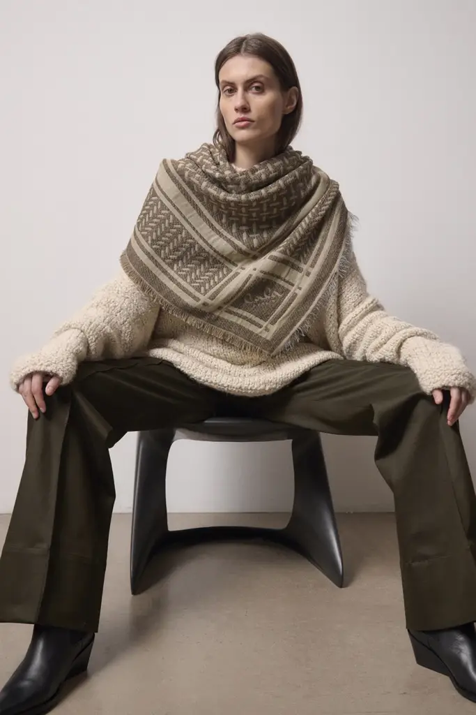 Lala Berlin Triangle Anaya wool mix stone Rabatte dieses Monats