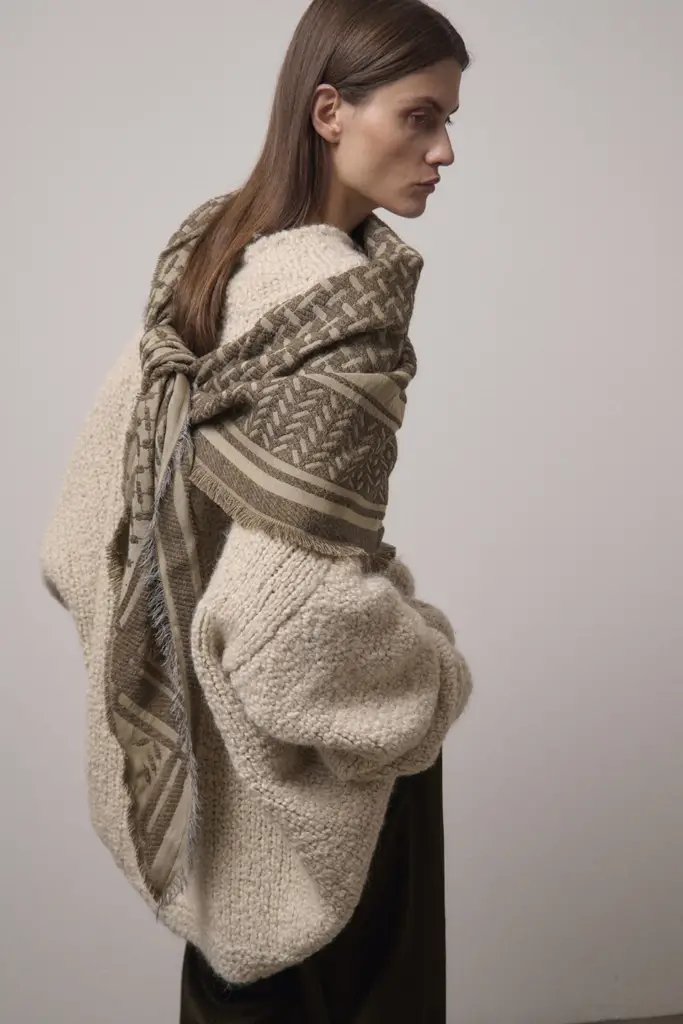Lala Berlin Triangle Anaya wool mix stone Rabatte dieses Monats