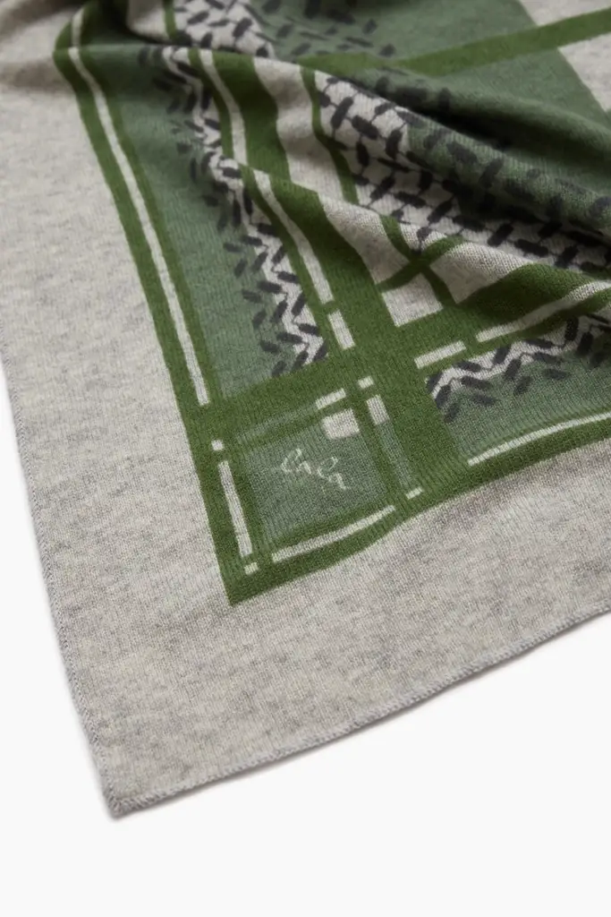 Lala Berlin Triangle Double Heritage cashmere flanella/olive 2025