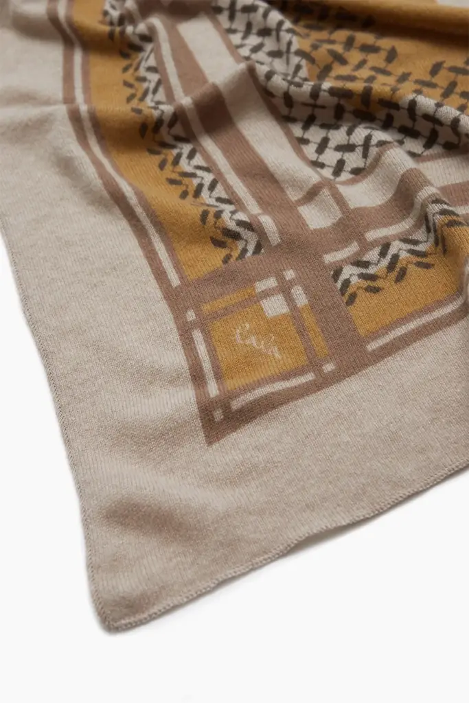 Lala Berlin Triangle Double Heritage cashmere dune/sand Meist gekauft