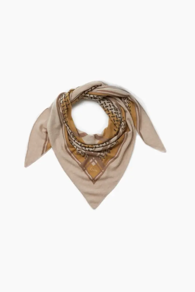 Lala Berlin Triangle Double Heritage cashmere dune/sand Meist gekauft