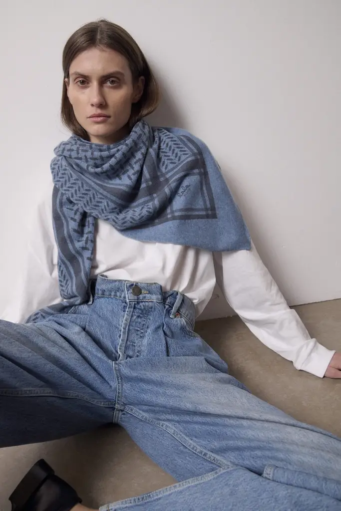 Lala Berlin Triangle Trinity cashmere vela/antracite Kostenloser Versand