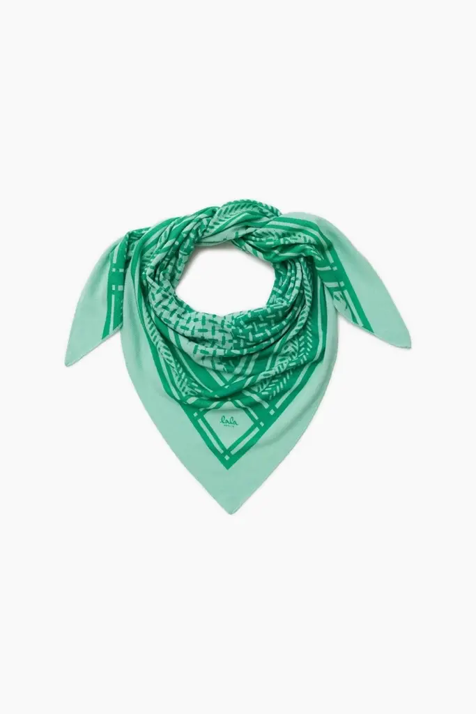 Lala Berlin Triangle Puzzle cashmere goryeo/green Fabrik Onlineshop