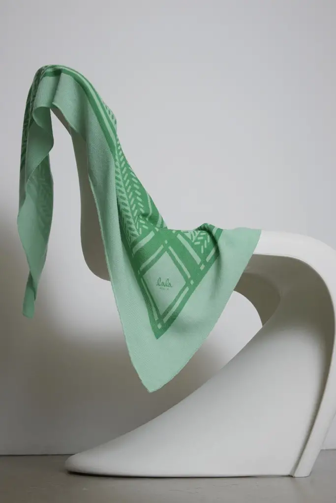 Lala Berlin Triangle Puzzle cashmere goryeo/green Fabrik Onlineshop