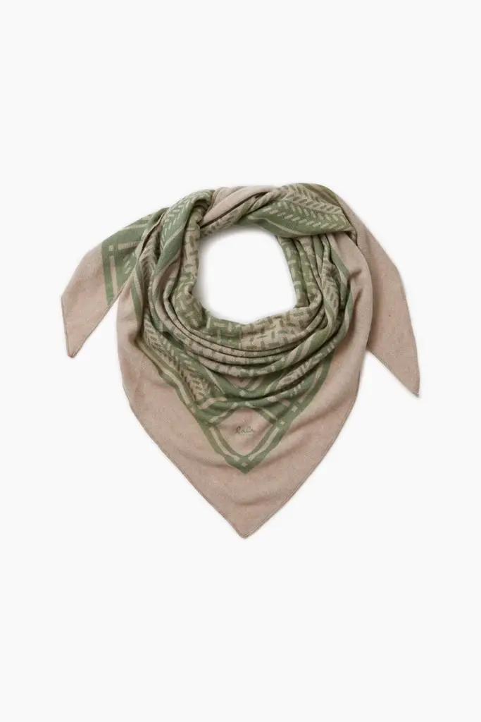 Lala Berlin Triangle Puzzle cashmere dune/sage Fabrikpreis
