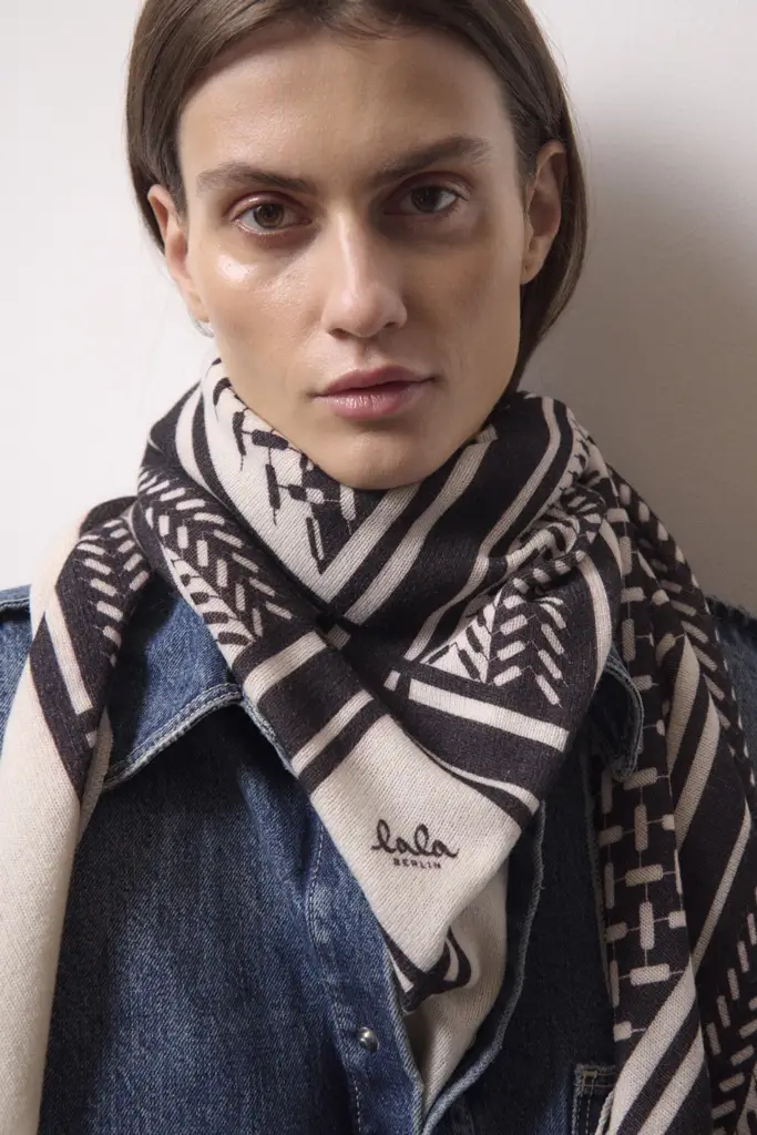 Lala Berlin Triangle Puzzle cashmere alabastro/antracite Sonderangebot