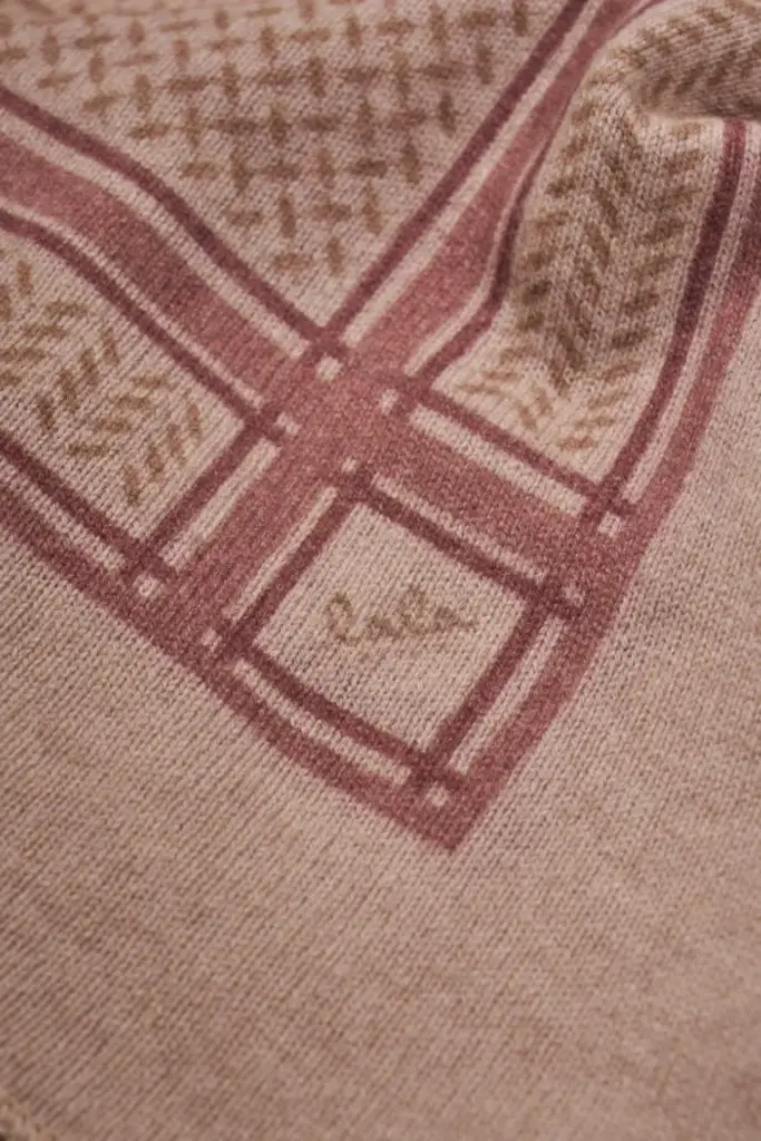 Lala Berlin Triangle Heritage Double cashmere sand flip Großer Ausverkauf