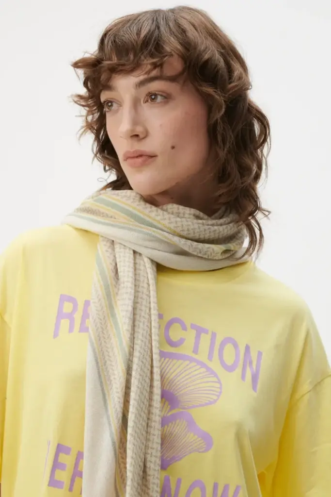 Lala Berlin Triangle Heritage Double cashmere egret flip Flash Sale
