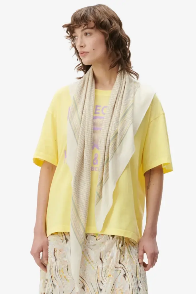 Lala Berlin Triangle Heritage Double cashmere egret flip Flash Sale