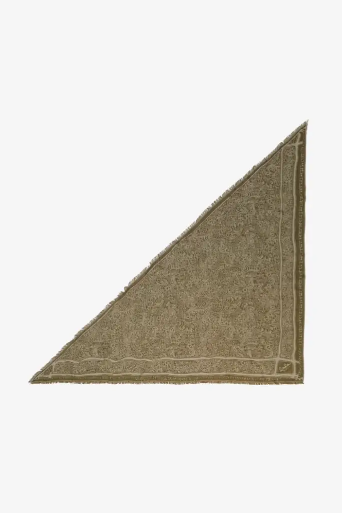 Lala Berlin Triangle Amalin viscose mix maze garden olive Vatertagsangebot