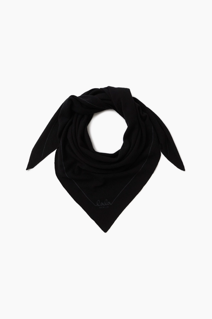 Lala Berlin Triangle Solid M cashmere nero Neuheiten