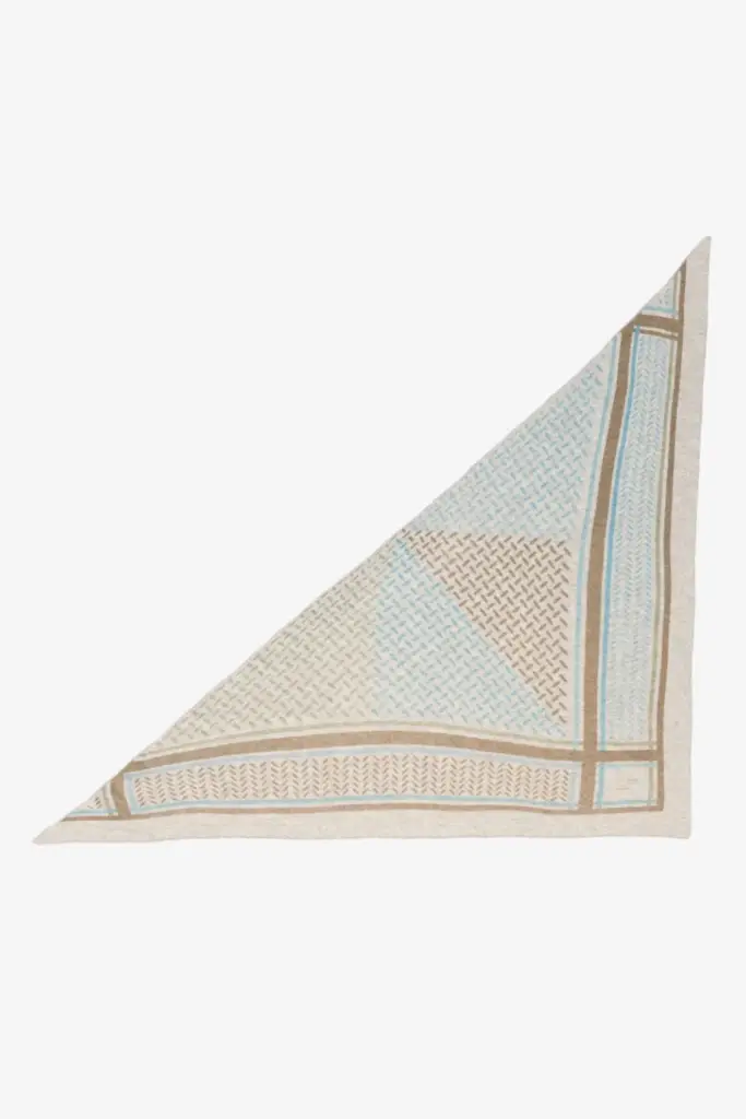 Lala Berlin Triangle Puzzle cashmere sage/blue Letzte 2 Tage