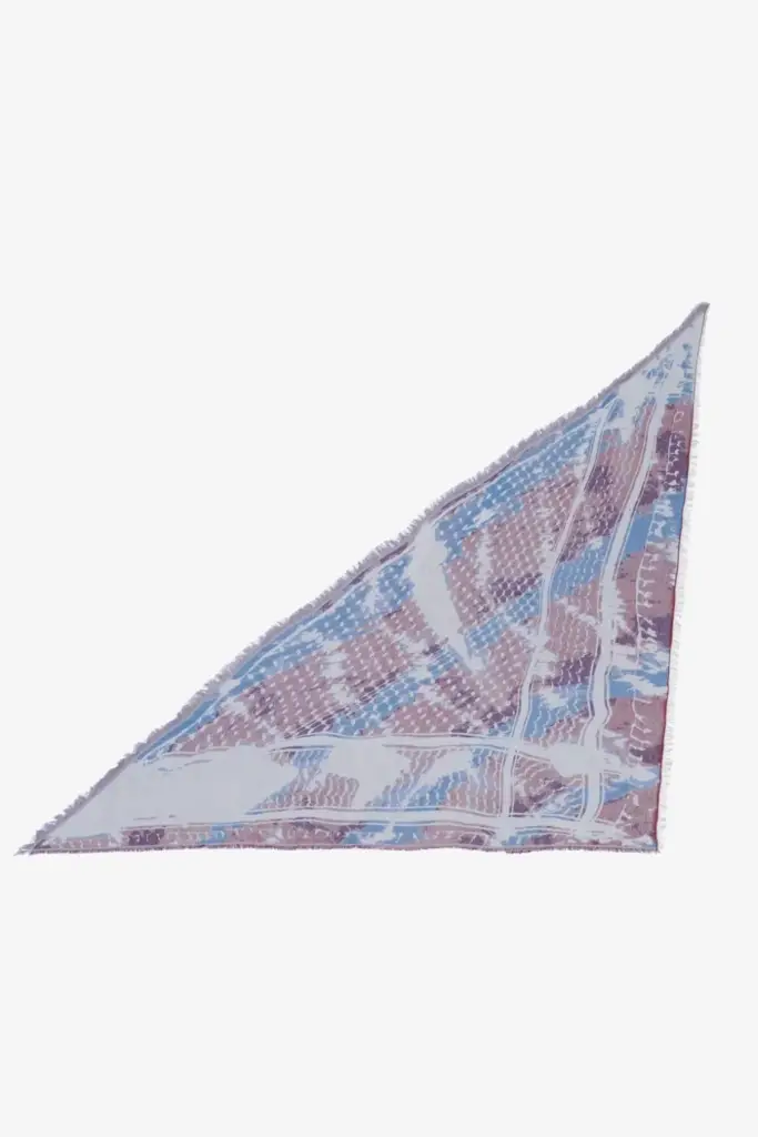 Lala Berlin Triangle Amalin viscose mix shibori fudge Sonderangebot der Fabrik