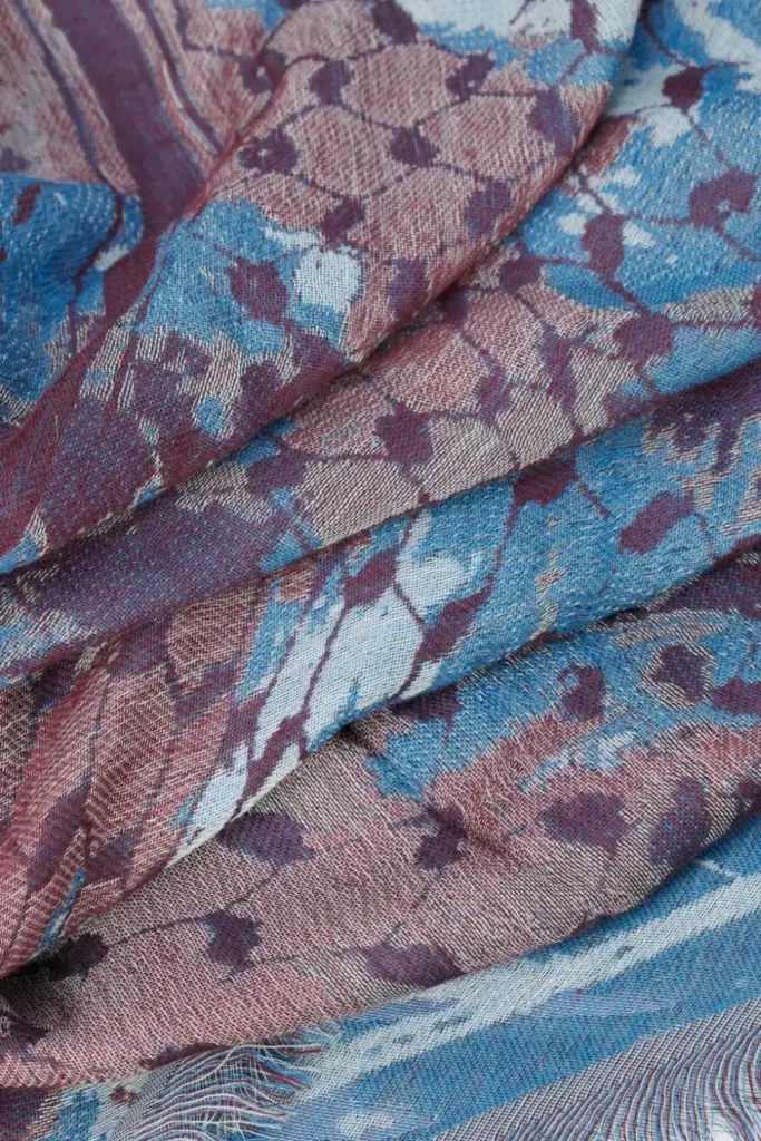 Lala Berlin Triangle Amalin viscose mix shibori fudge Sonderangebot der Fabrik