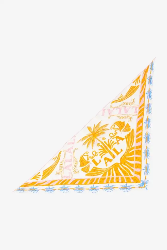 Lala Berlin Triangle Aina silk sunset palm orange Vierteljährliche Förderung