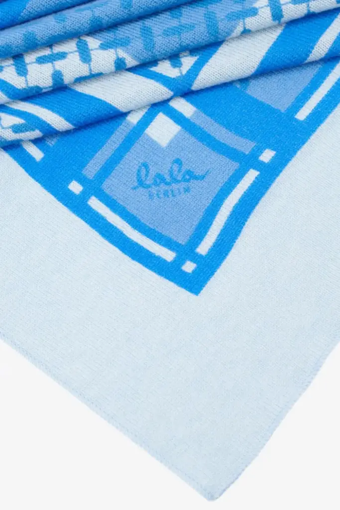 Lala Berlin Triangle Double Heritage cashmere blue Nur noch ein Tag übrig