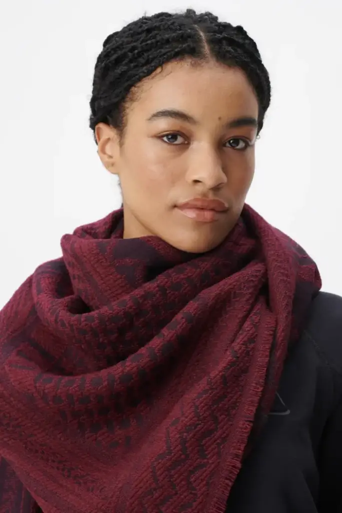 Lala Berlin Scarf Anais wool mix zebra fudge Begrenzt auf 3 Tage