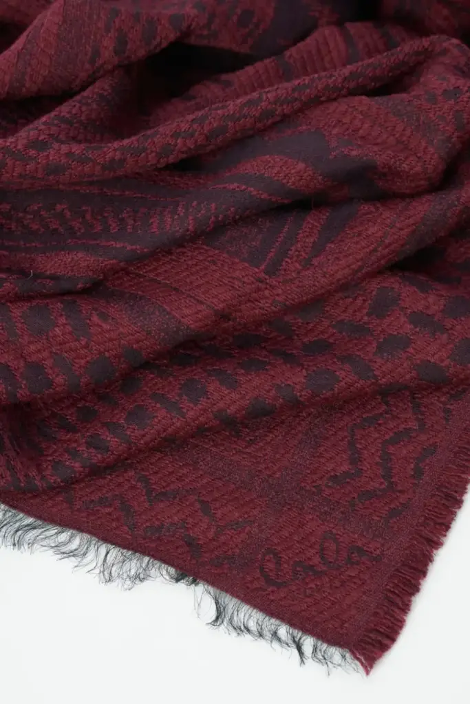 Lala Berlin Scarf Anais wool mix zebra fudge Begrenzt auf 3 Tage