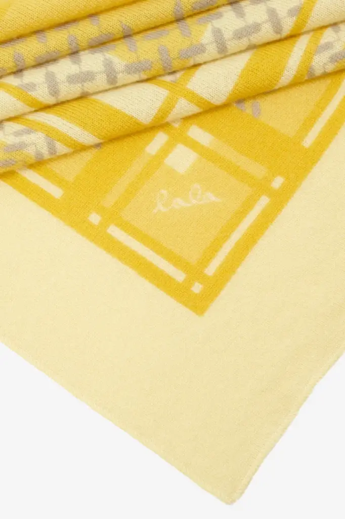 Lala Berlin Triangle Double Heritage cashmere yellow Black Friday Preise