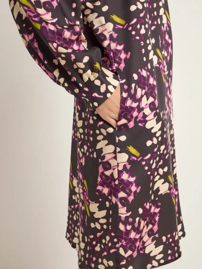 Lanius Kleid mit Kräuseln Black Friday