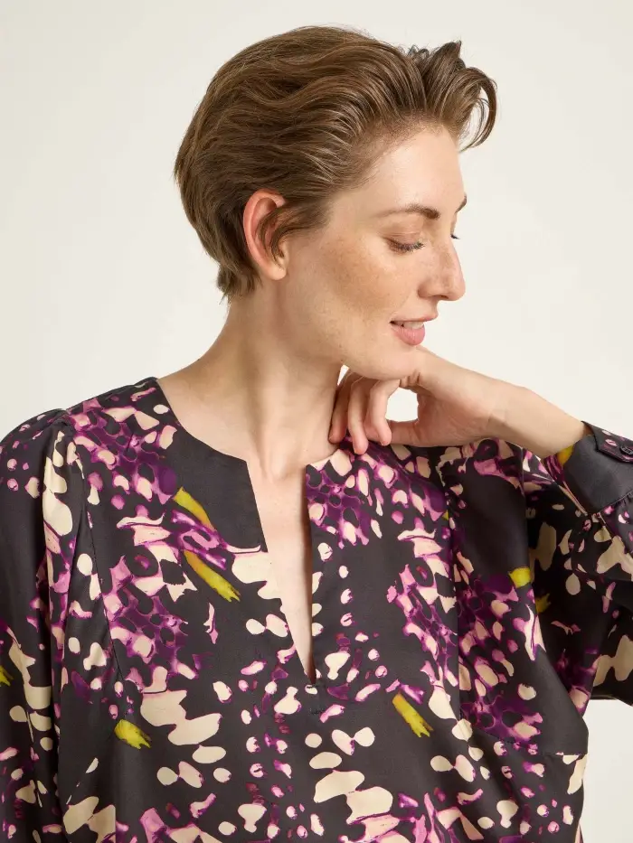 Lanius Bluse mit Kräuseln Heißer Verkauf