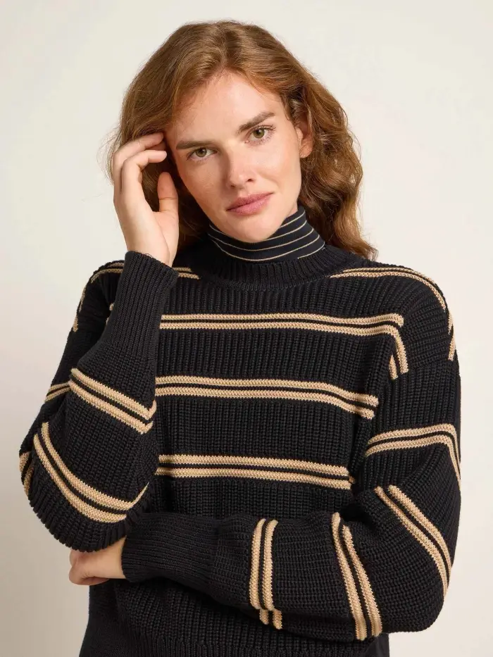 Lanius Streifenpullover (GOTS) Exklusive Angebote