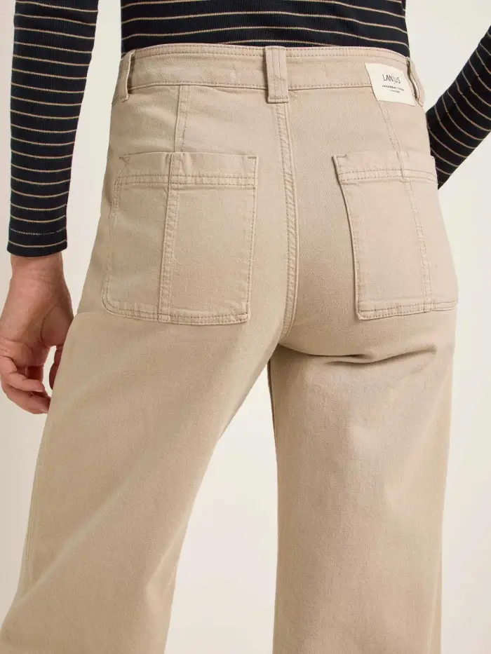 Lanius Hose mit weitem Bein (GOTS) Große Rabatte