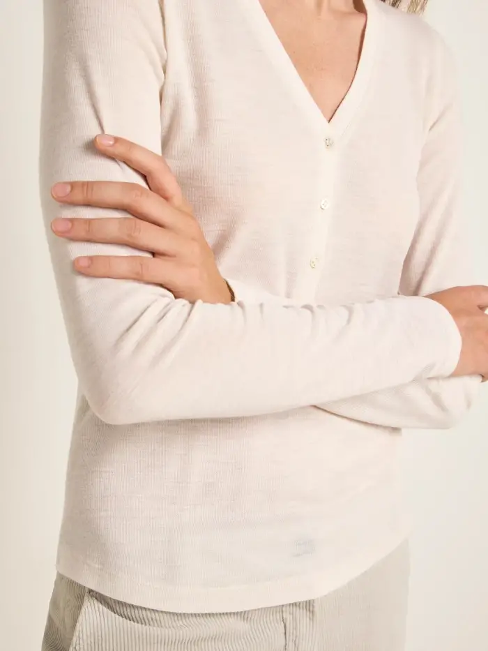 Lanius Shirt mit Knopfleiste (GOTS) Kauf eins, bekomm eins gratis