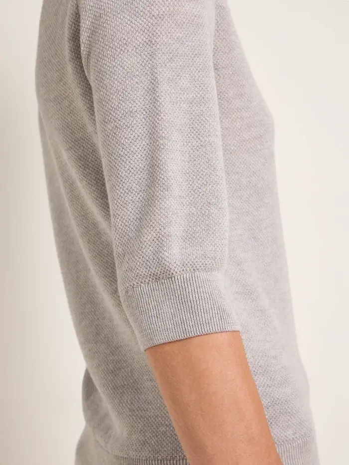 Lanius Struktur-Halbarmpullover (GOTS) VIP-Rabatte