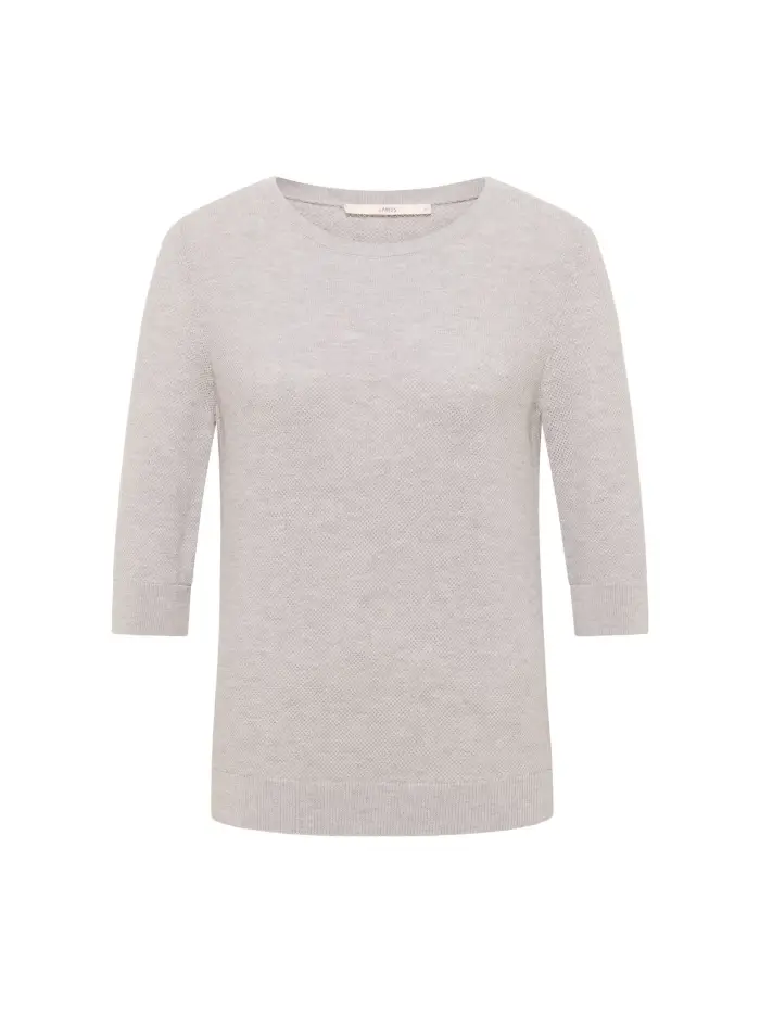 Lanius Struktur-Halbarmpullover (GOTS) VIP-Rabatte