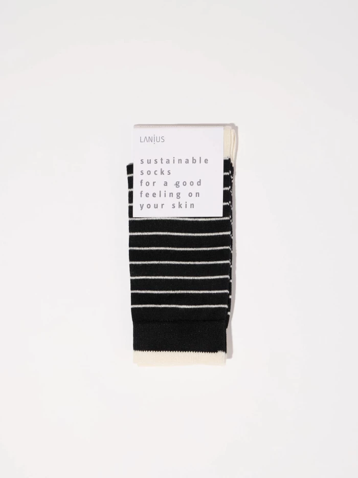 Lanius Socken mit Streifen (GOTS) Fabrikpreis