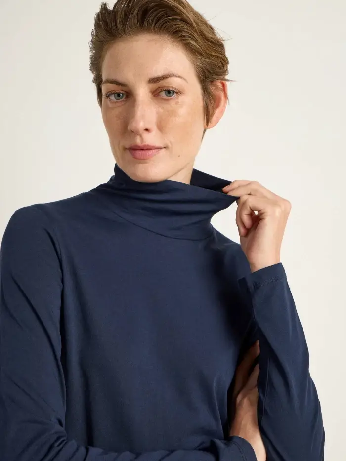Lanius Rollkragenshirt (GOTS) 50% Rabatt mit kostenlosem Versand