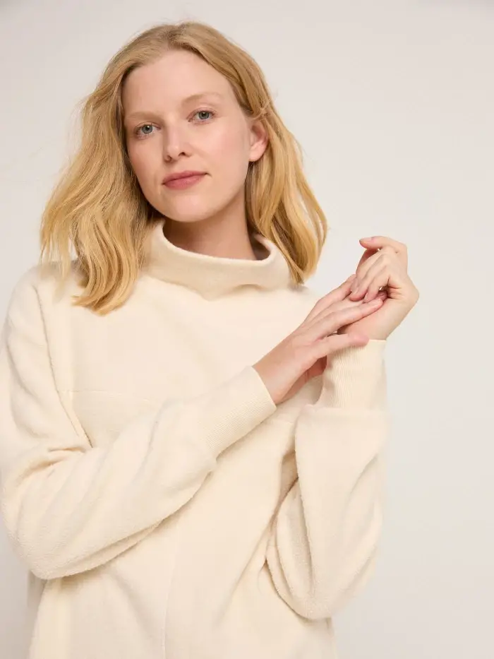 Lanius Fleece-Sweatshirt (GOTS) Neueste Mode