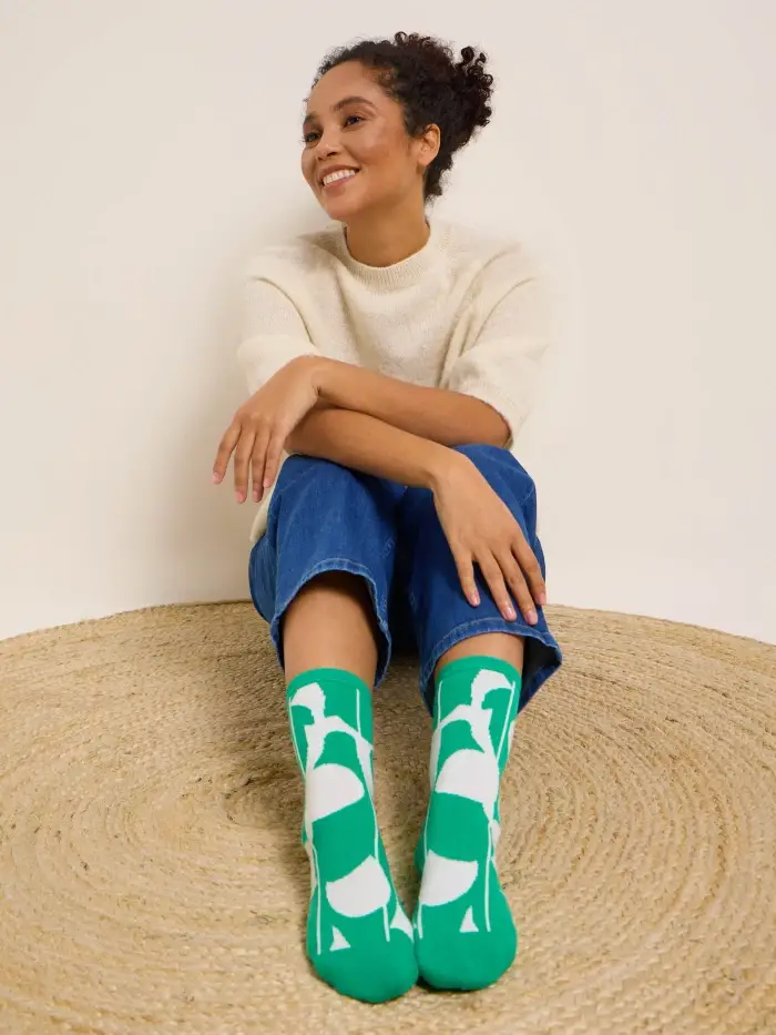 Lanius Socken Print Graphic Dots (GOTS) Tiefpreis