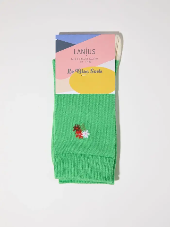 Lanius Socken mit Stickerei (GOTS) Super Sparpreis