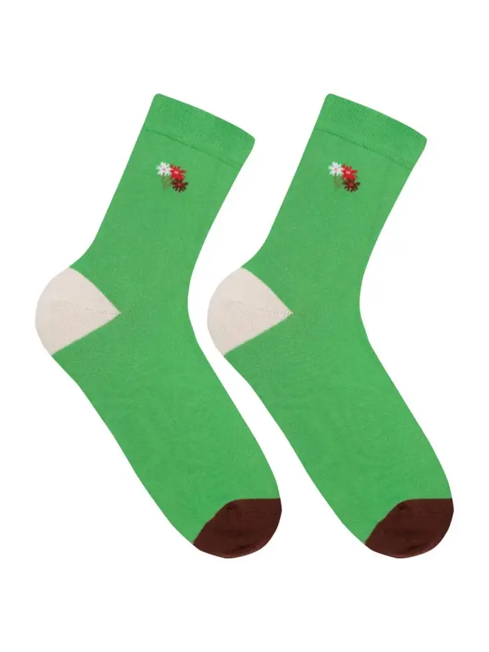 Lanius Socken mit Stickerei (GOTS) Super Sparpreis