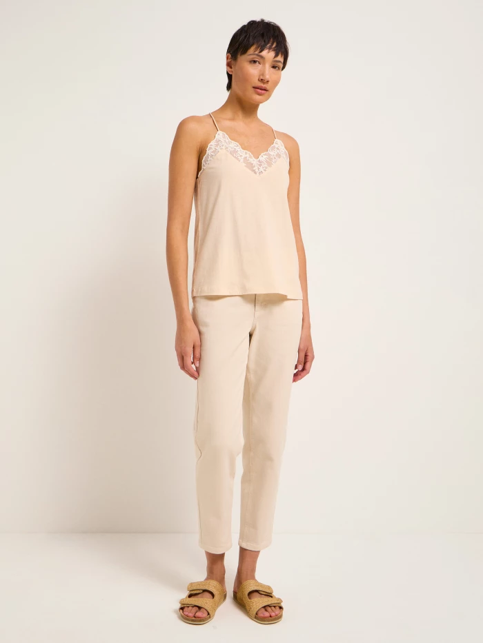 Lanius Top mit Spitze (GOTS) Angebote