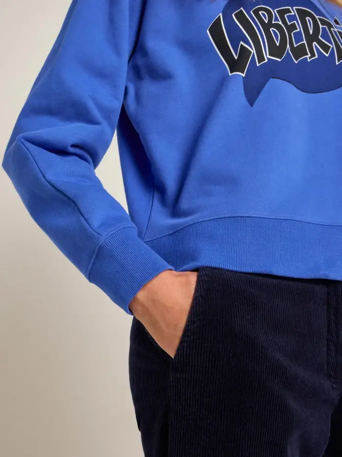 Lanius Statement Sweatshirt "LIBERTÉ" (GOTS) Meist gekauft
