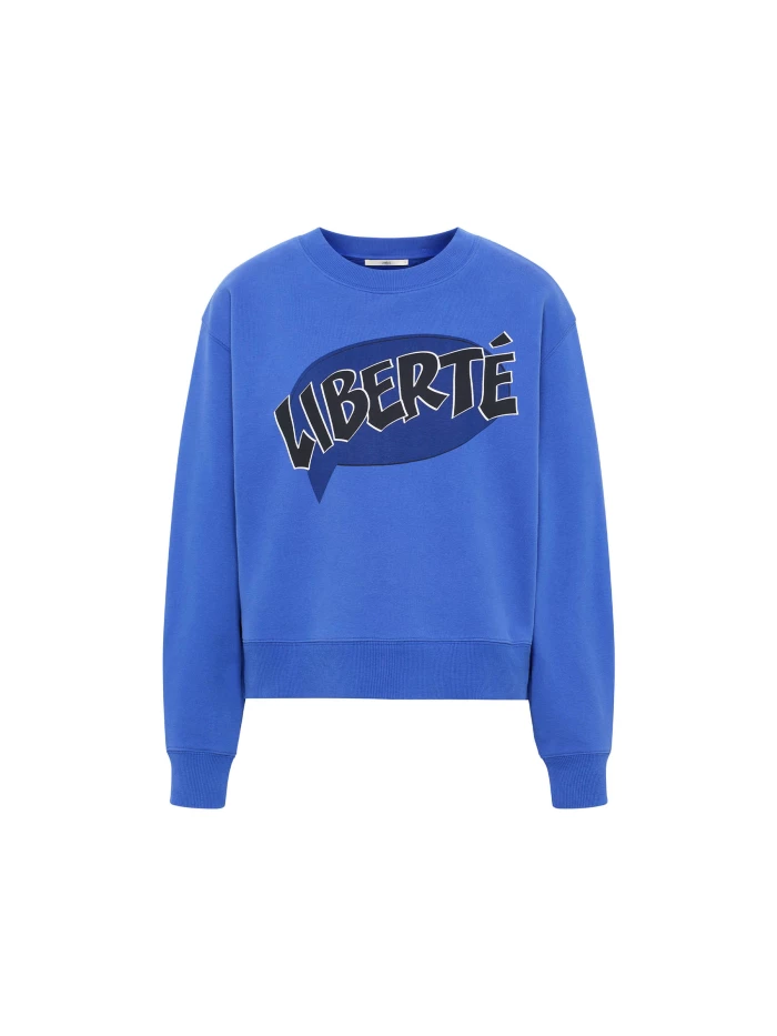 Lanius Statement Sweatshirt "LIBERTÉ" (GOTS) Meist gekauft