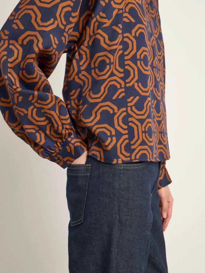 Lanius Bluse mit Kräuseln Flash Sale