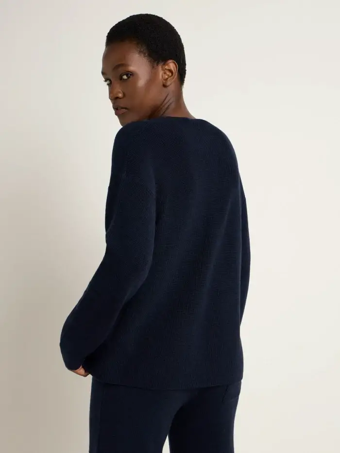 Lanius Pullover mit V-Ausschnitt (GOTS) Preisnachlass