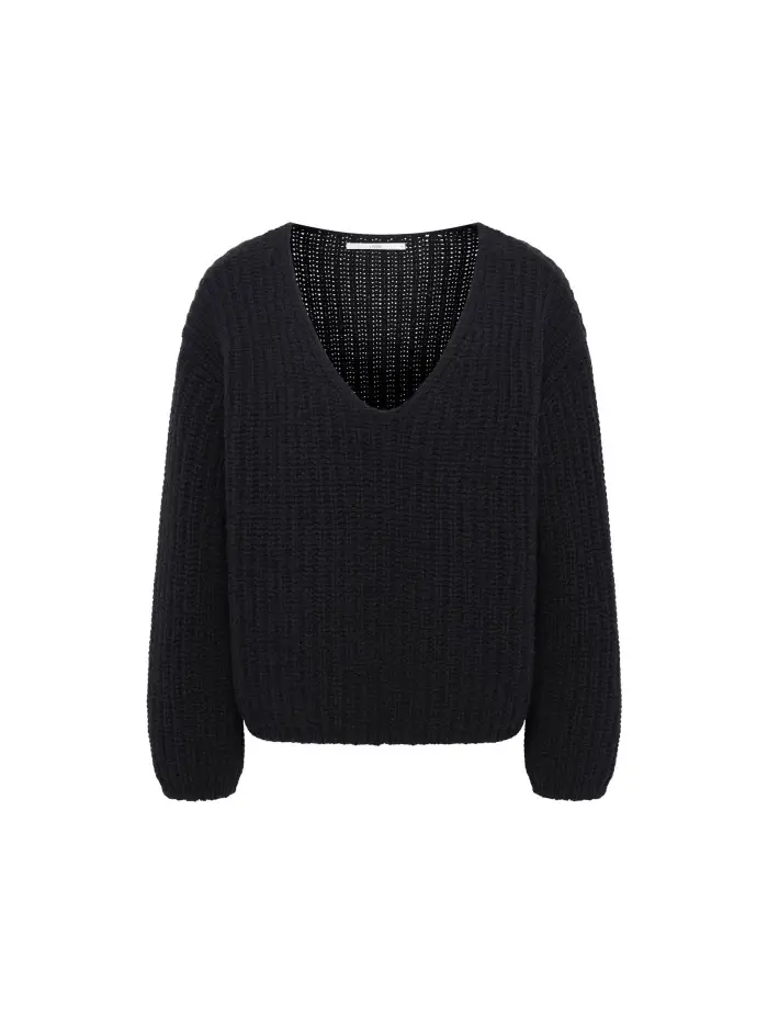 Lanius Pullover mit V-Ausschnitt (GOTS) Cyber Monday