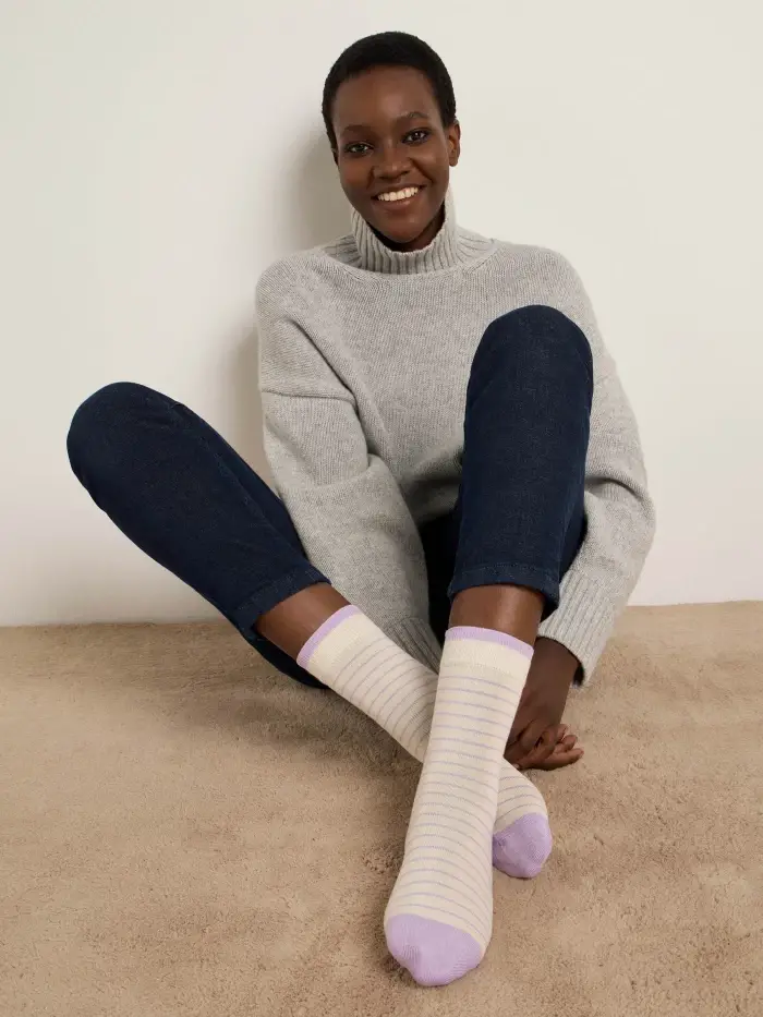 Lanius Socken mit Streifen (GOTS) Riesige Ersparnisse