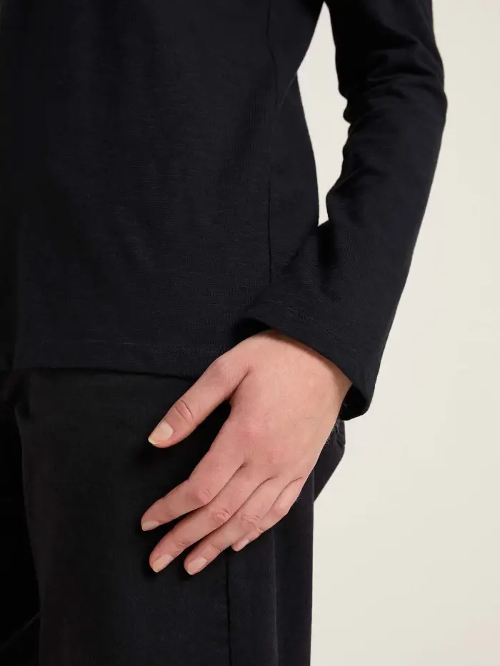 Lanius Shirt mit V-Ausschnitt (GOTS) 50% Rabatt für begrenzte Zeit
